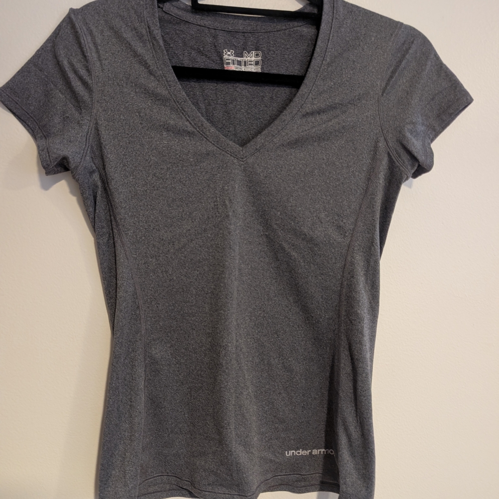 Under Armour Women's Gray V-Neck Top
